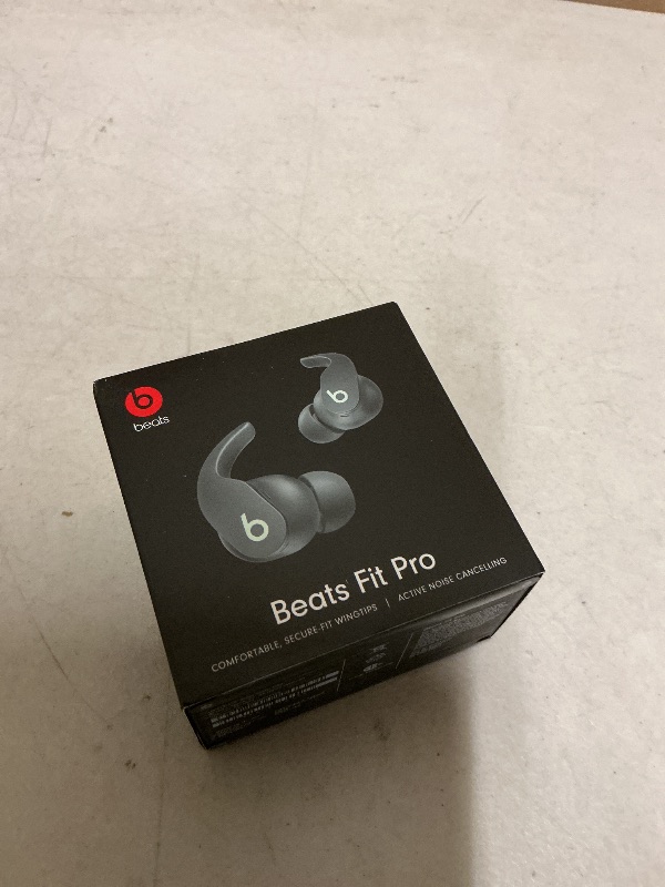 Photo 1 of Beats Fit Pro (1st Gen) - True Wireless Noise Cancelling Earbuds - Active Noise Cancelling - Sweat Resistant Earphones, Compatible with Apple & Android, Class 1 Bluetooth® - Sage Gray