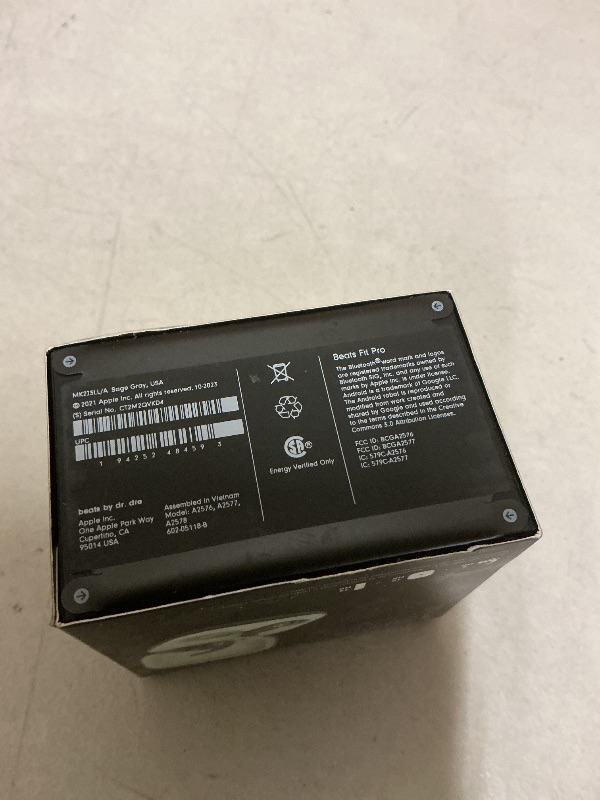 Photo 1 of Beats Fit Pro (1st Gen) - True Wireless Noise Cancelling Earbuds - Active Noise Cancelling - Sweat Resistant Earphones, Compatible with Apple & Android, Class 1 Bluetooth® - Sage Gray