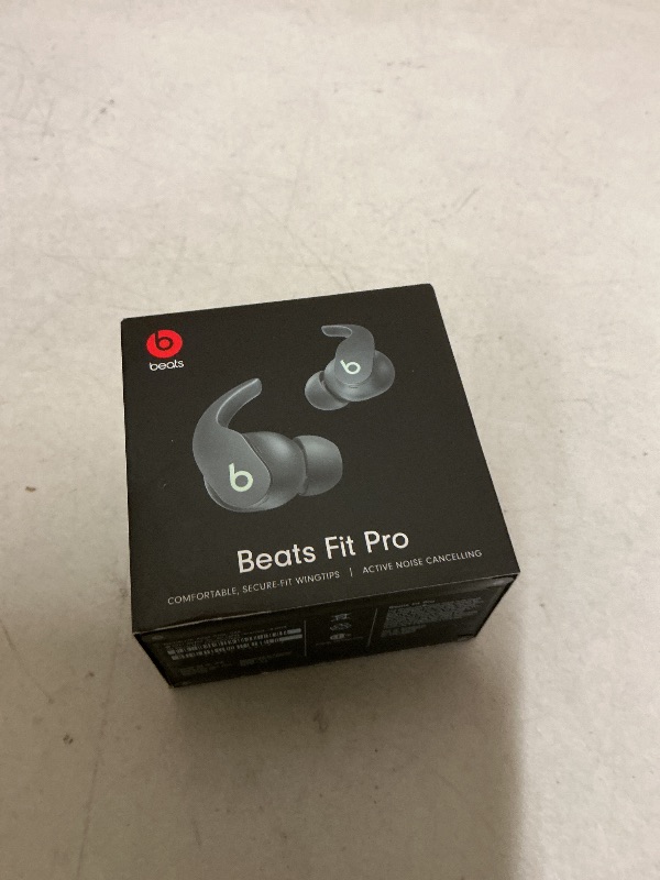 Photo 1 of Beats Fit Pro (1st Gen) - True Wireless Noise Cancelling Earbuds - Active Noise Cancelling - Sweat Resistant Earphones, Compatible with Apple & Android, Class 1 Bluetooth® - Sage Gray