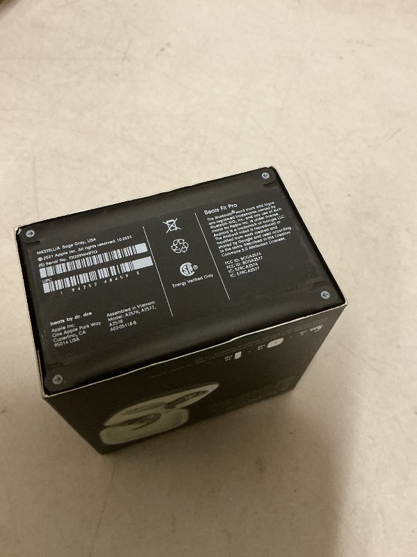 Photo 1 of Beats Fit Pro (1st Gen) - True Wireless Noise Cancelling Earbuds - Active Noise Cancelling - Sweat Resistant Earphones, Compatible with Apple & Android, Class 1 Bluetooth® - Sage Gray