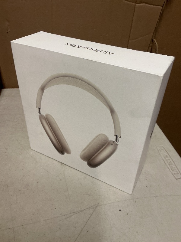 Photo 1 of Apple AirPods Max Wireless Over-Ear Headphones, Pro-Level Active Noise Cancellation, Transparency Mode, Personalized Spatial Audio, USB-C Charging, Bluetooth Headphones for iPhone - Starlight