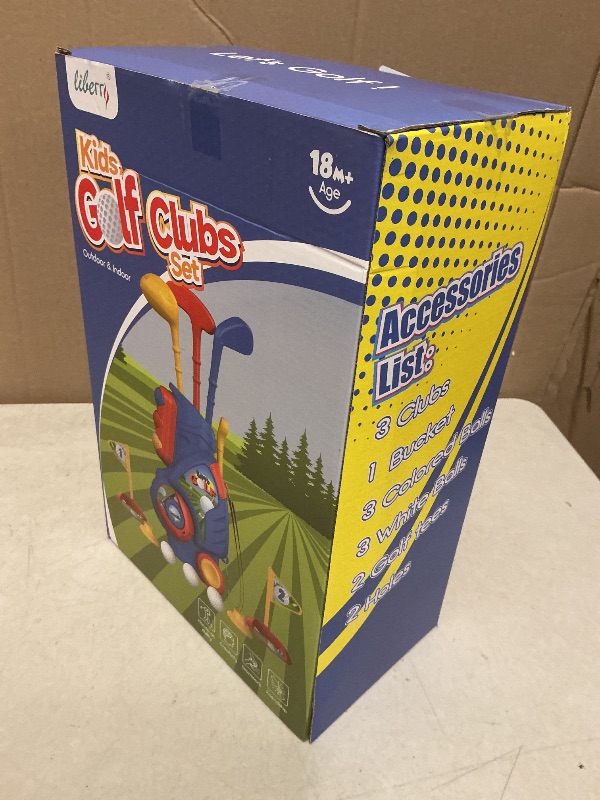 Photo 1 of Liberry Toddler Golf Set, Upgraded Kids Golf Cart with Unique Shoulder Strap Design, Indoor Outdoor Sports Toys Gifts for Boys Girls 1 2 3 4 Years Old