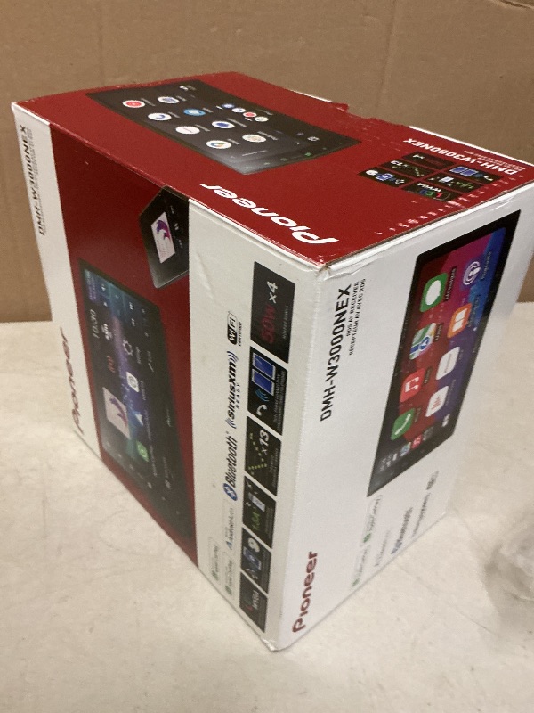 Photo 1 of Pioneer DMH-W3000NEX 6.8" Double Din Multimedia Digital Media Receiver, Wireless Apple CarPlay and Android Auto, Bluetooth, Backup Camera Compatible, Touchscreen, One Touch Navigation