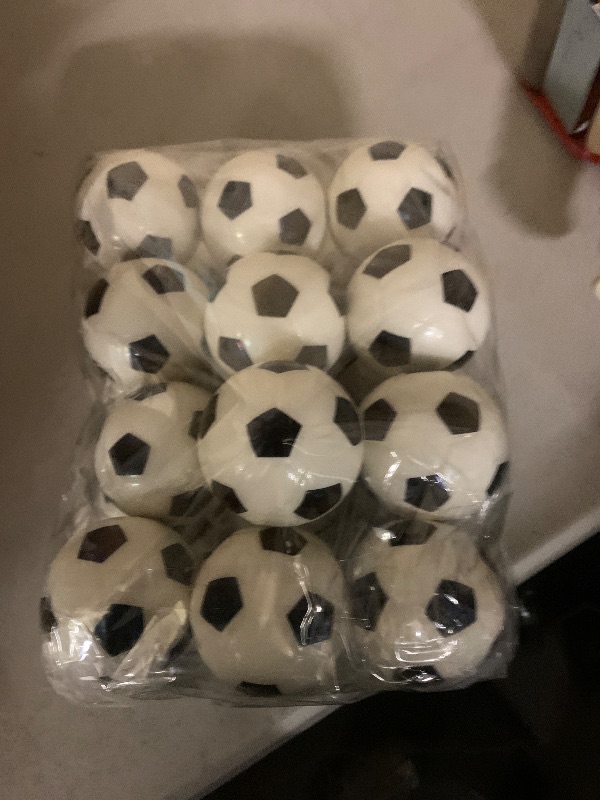 Photo 1 of 24 Pcs Mini Foam Sports Balls,2.5In Squeezable Stress Soccers,Stress Relief Squeeze Balls for Stress,Anxiety Relief,Kids Party Favor Toy,Fidget Toys,Ball Games
