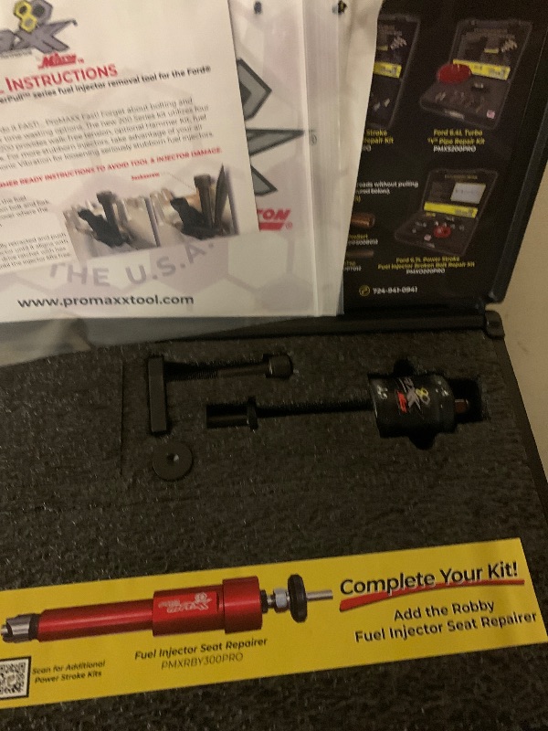 Photo 1 of ProMAXX Tool Power Stroke 6.7L EGR Bolt Repair & Fuel Injector Puller Kit, Precision Bolt Removal & Fuel Injector Extraction for Ford 6.7L Power Stroke Engines