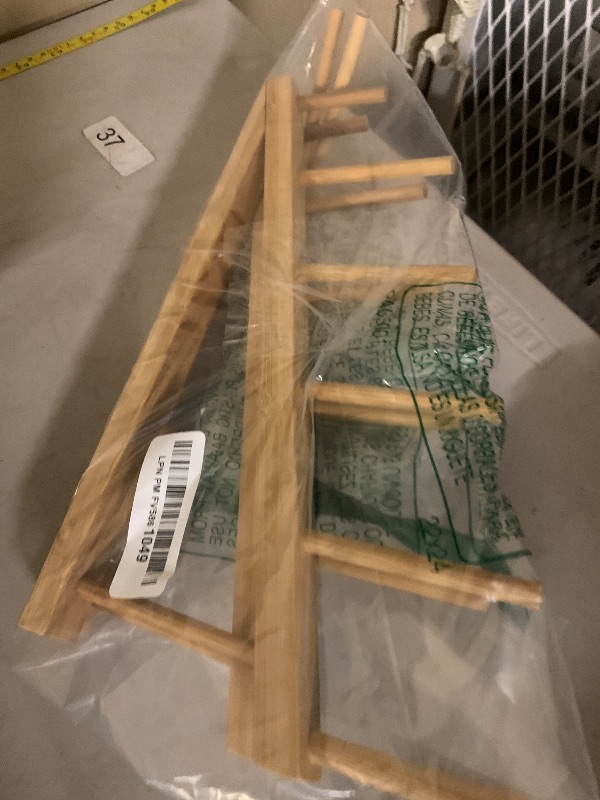 Photo 1 of GYSLEOT 3 Pcs Wood Book Stand for Display, Tabletop Book Display Puzzle Rack Easel Holder for Vendors, 5-Tier Portable Kids Bookshelf Counter Retail Display for Magazine Art Print