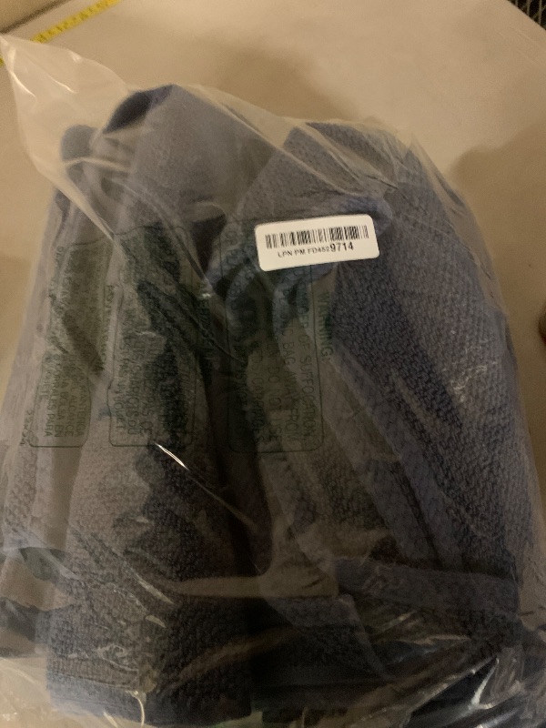 Photo 1 of Great Bay Home 100% Cotton 6 Piece Towel Set - Absorbent, Quick-Drying, Durable Bath Towels for Bathroom Decor - Low-Twist, Two-Ply Fibers (Stone Blue)