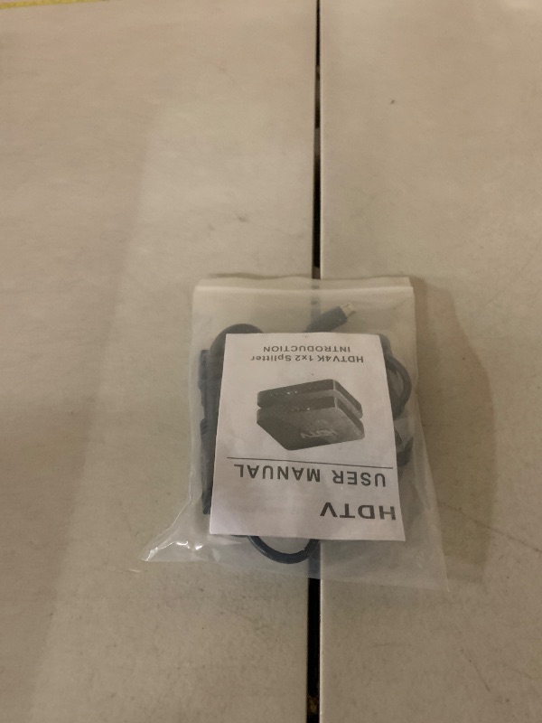 Photo 1 of 4K HDMI Splitter 1 in 2 Out Mirror Display Not Expand, Dual HDMI Splitter Hub to Dual Monitors Multi-Scree Displays Audio Synchronization, Compatible for MacBook Laptop Desktop PC Graphics Card TV