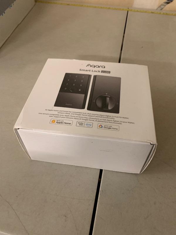 Photo 1 of Aqara Smart Lock U100, Fingerprint Keyless Entry Door Lock with Apple Home Key, Touchscreen Keypad, Bluetooth Electronic Deadbolt, IP65 Weatherproof, Supports Apple HomeKit, Alexa, Google, IFTTT, Gray