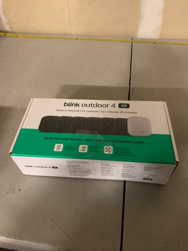 Photo 1 of Blink Outdoor 4 XR – two-year battery wireless camera with 4x security coverage, 1000 ft open-air range or 400 ft with typical use — 6 camera system