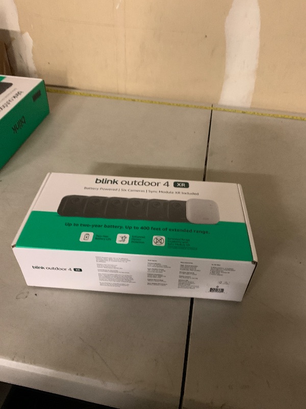 Photo 1 of Blink Outdoor 4 XR – two-year battery wireless camera with 4x security coverage, 1000 ft open-air range or 400 ft with typical use — 6 camera system