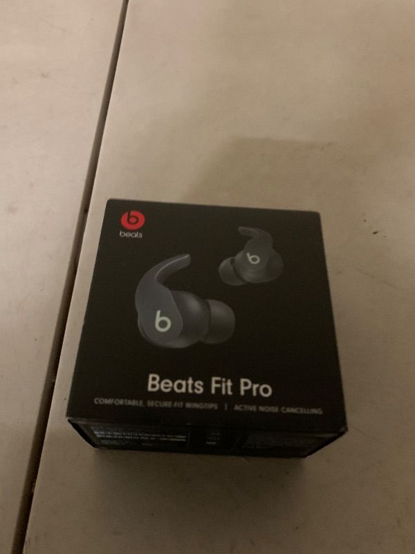 Photo 1 of Beats Fit Pro (1st Gen) - True Wireless Noise Cancelling Earbuds - Active Noise Cancelling - Sweat Resistant Earphones, Compatible with Apple & Android, Class 1 Bluetooth® - Sage Gray