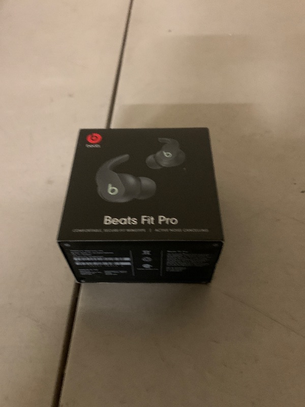 Photo 1 of Beats Fit Pro (1st Gen) - True Wireless Noise Cancelling Earbuds - Active Noise Cancelling - Sweat Resistant Earphones, Compatible with Apple & Android, Class 1 Bluetooth® - Sage Gray