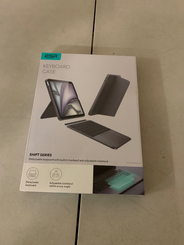 Photo 1 of ESR for iPad Pro 11" (M5/M4, 2025/2024) Case with Keyboard, Magnetic Detachable Keyboard, Portrait/Landscape Modes, Large Click-Anywhere Trackpad, Backlit Keys, Shift Series, Dark Gray