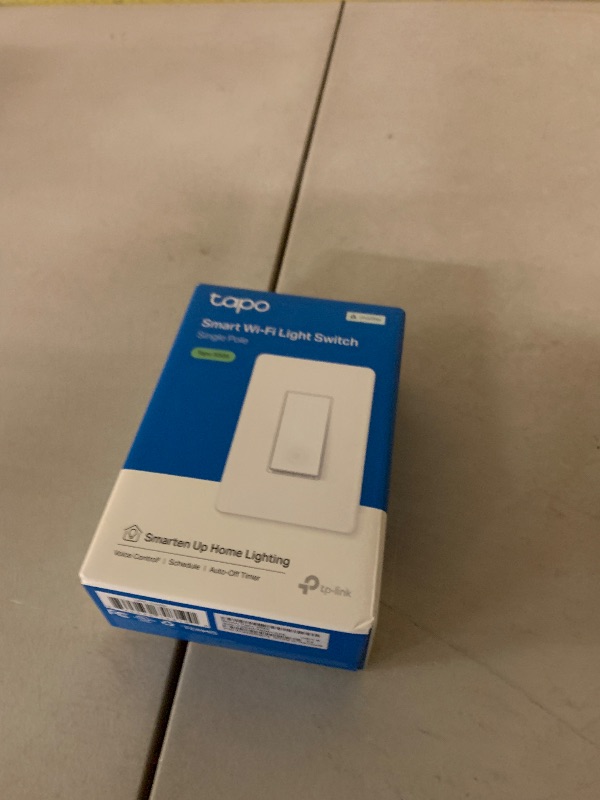 Photo 1 of TP-Link Tapo Matter Smart Light Switch: Voice Control w/Siri, Alexa & Google Assistant | UL Certified | Timer & Schedule | Easy Guided Install | Neutral Wire Required | Single Pole | Tapo S505