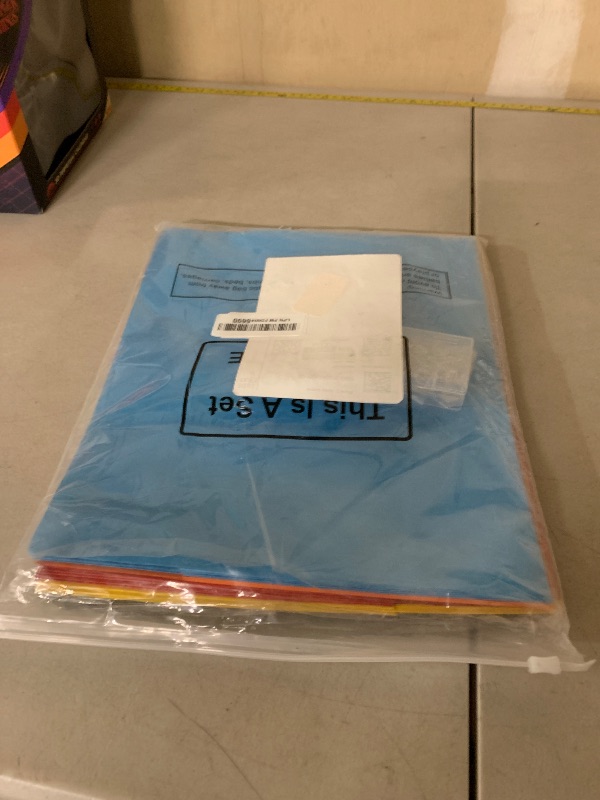 Photo 1 of 24 Pcs Oversized Wall Pockets 10 x 12 Inches 6 Colors Assortment Hanging Wall File Folder Organizer for Classroom Bulletin Boards Office Home Studying (Bright Color)