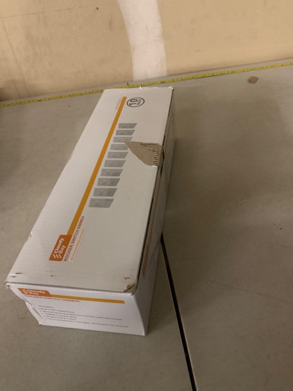 Photo 1 of [10 Pack] Cloudy Bay 3-Way/Single Pole Dimmer Electrical Light Switch for 150W LED/CFL, 600W Incandescent/Halogen,Wall Plate Included,Pack of 10