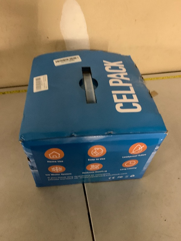 Photo 1 of celpack Portable Ice Therapy Machine for Post-Operative Recovery, Sports Injuries, Knee Pain, Sprains, Swelling,Full Knee Brace with Silent Pump, Timer Remote Control Cold Therapy Device, Grey