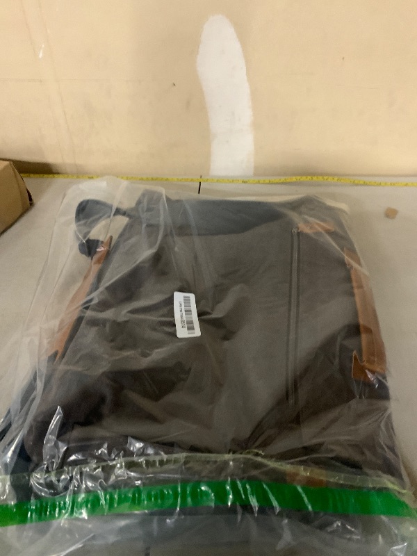 Photo 1 of ESTARER Men Messenger Bag 17-17.3 Inch Laptop Bag Water-resistant Canvas Computer Shoulder Bag Briefcase for Work College Travel, Grey