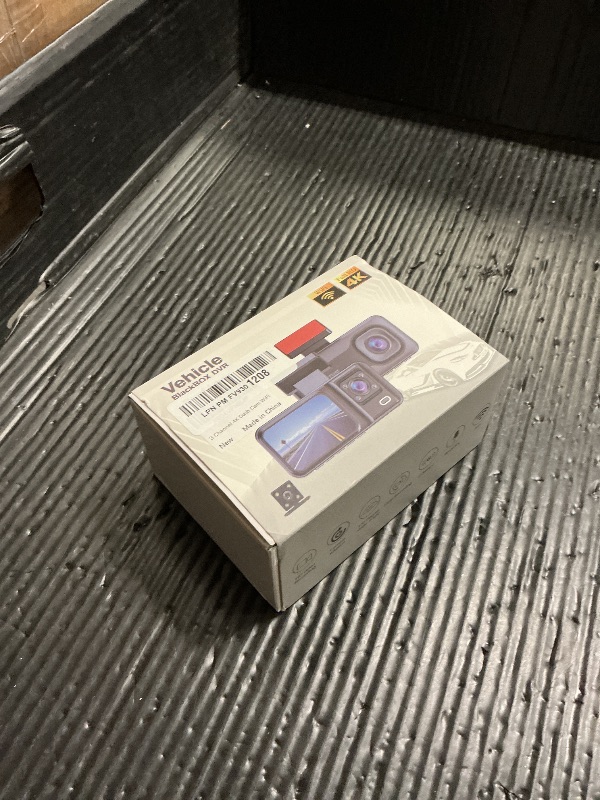 Photo 1 of 3 Channel 4K Dash Cam with 5GHz WiFi & APP Control, 4K+1080P+1440P Dash Cam Front and Rear Inside with 64GB Card, Dash Camera for Cars with Night Vision, Loop Recording, 24H Parking Mode, G-Sensor