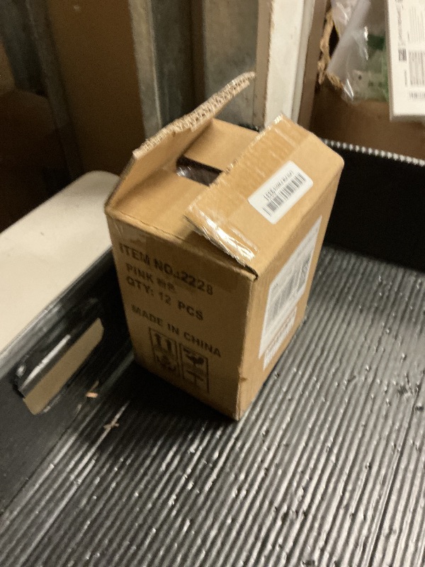 Photo 1 of 12 Pack Plastic Champagne Flutes Pink Unbreakable Ribbed Champagne Glasses Detachable 5.5 Oz Disposable Stemware Glasses Wine Toasting Cups for Wedding Valentines Engagement Pink Themed Party