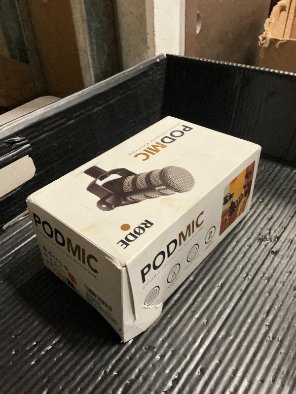 Photo 1 of RØDE PodMic Cardioid Dynamic Broadcast Microphone with Integrated Swing Mount for Podcasting, Streaming, Gaming, and Voice Recording, Black