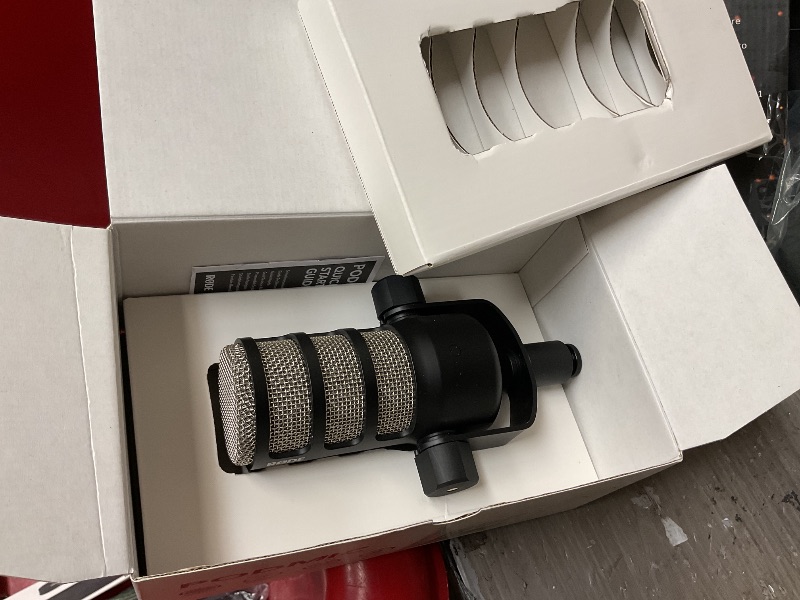 Photo 1 of RØDE PodMic Cardioid Dynamic Broadcast Microphone with Integrated Swing Mount for Podcasting, Streaming, Gaming, and Voice Recording, Black