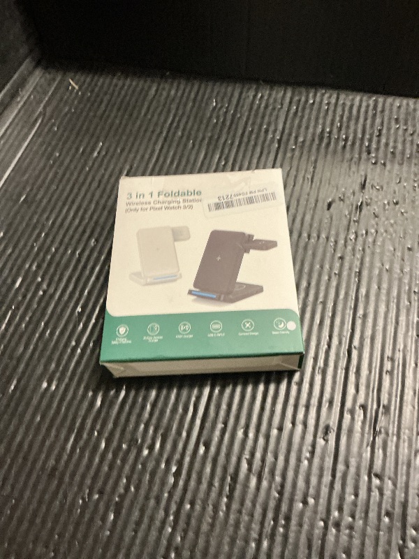 Photo 1 of 3 in 1 Foldable Wireless Charger for Google Pixel Watch 3/2(Not for Pixel Watch 4/1), Fast Charging Station Stand for Pixel 10 Pro XL/9/8/7 Pro/9a/8a/6 Pro and Buds with QC Adapter for Travel, White