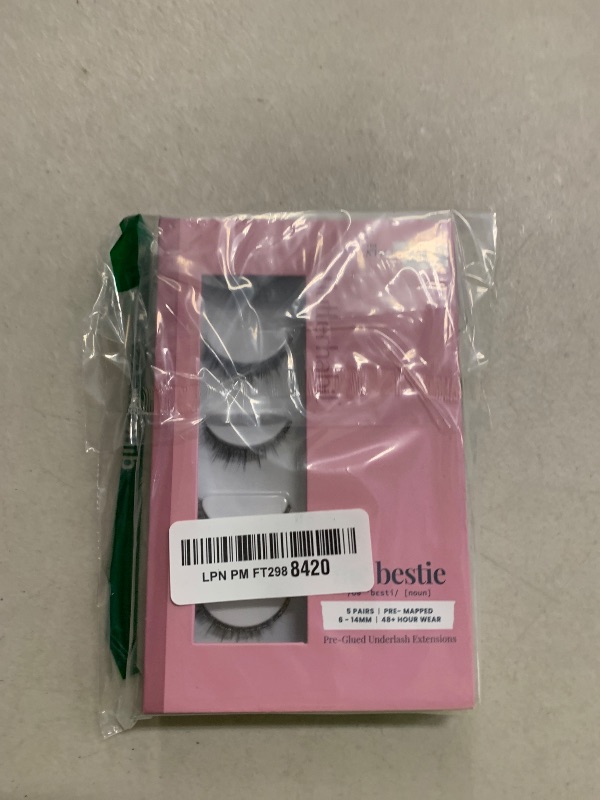 Photo 1 of FlutterHabit STICKtionary Bestie Self Adhesive Eyelashes Kit, Pre Glued Underlash Strips for Beginners, No Glue Lash Extensions, Lightweight Reusable Clusters for Natural Look at Home (5 Pairs)