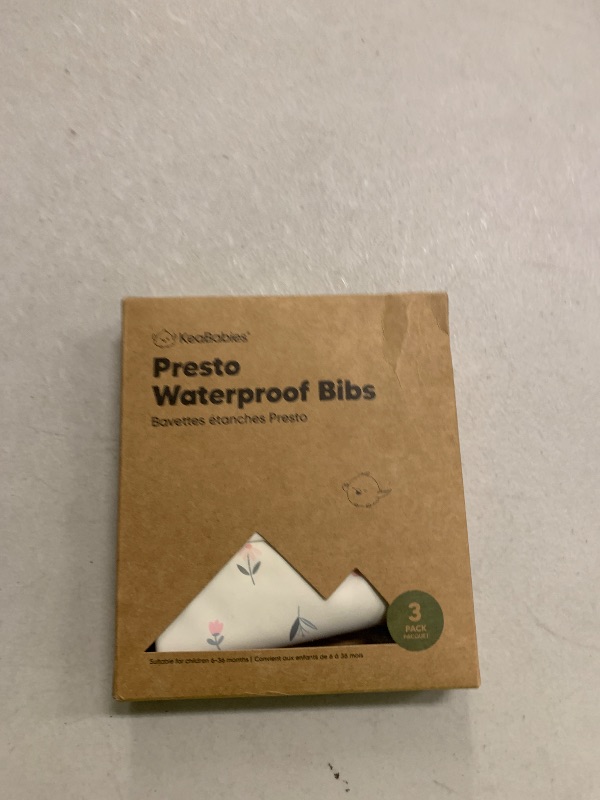 Photo 1 of 3-Pack Waterproof Baby Bibs for Eating - Lightweight Toddler Feeding Bibs with Large Food Catcher, Mess Proof, Food-Grade Baby Eating Essentials, Easy to Put On & Clean (Fleur)