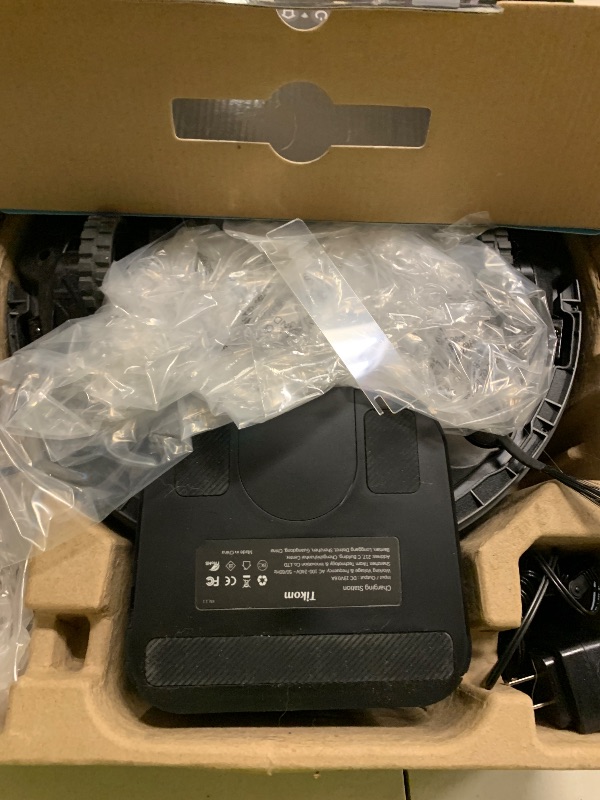 Photo 1 of Tikom Robot Vacuum and Mop Combo, 5000Pa Robotic Vacuum Cleaner, 150 Min Max, App & Remote Control, Ideal for Hard Floor, Carpet, Pet Hair, Self-Charge(G8000 Max)