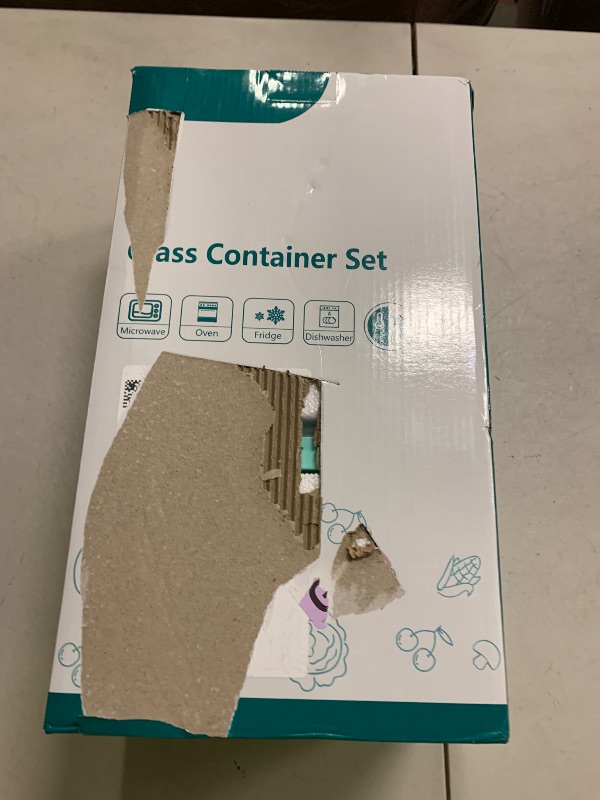 Photo 1 of 10 Pack Borosilicate Glass Meal Prep Containers with Locking Lids, Glass Food Storage Containers Set, Airtight Lunch Bento Boxes, BPA-Free & Leak Proof, 36oz & 14oz, Freezer, Oven Safe-Blue