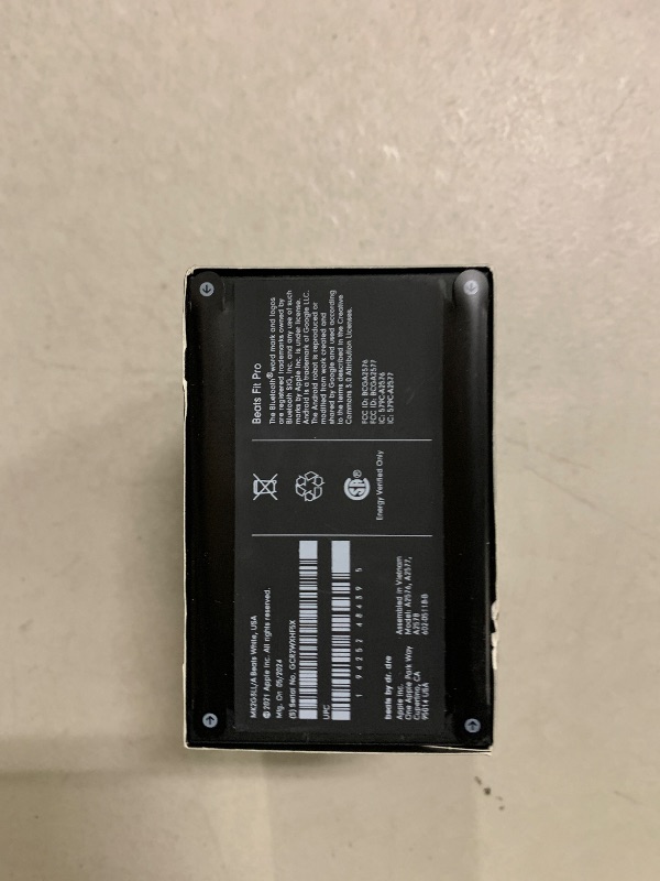 Photo 1 of Beats Fit Pro (1st Gen) - True Wireless Noise Cancelling Earbuds - Active Noise Cancelling - Sweat Resistant Earphones, Compatible with Apple & Android, Class 1 Bluetooth® - Beats White