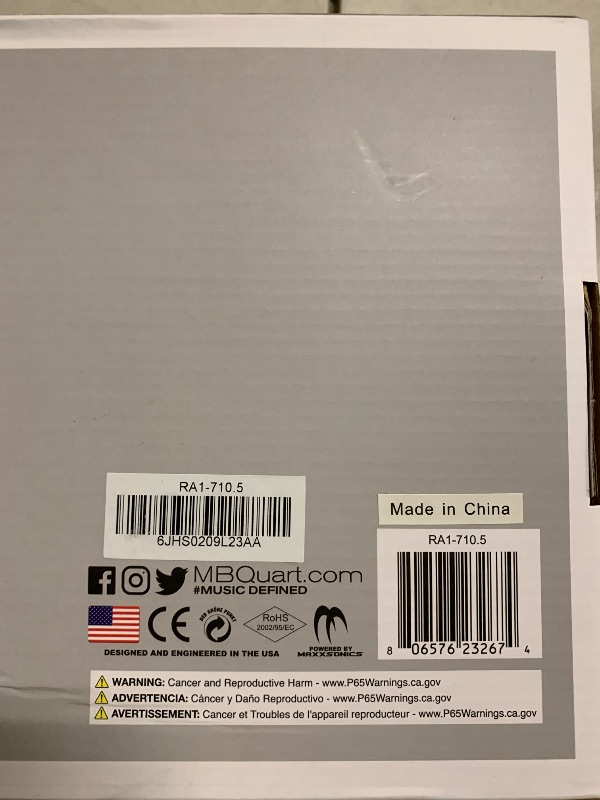 Photo 1 of MB Quart Reference RA1-710.5 700 Watt Five Channel Amplifier