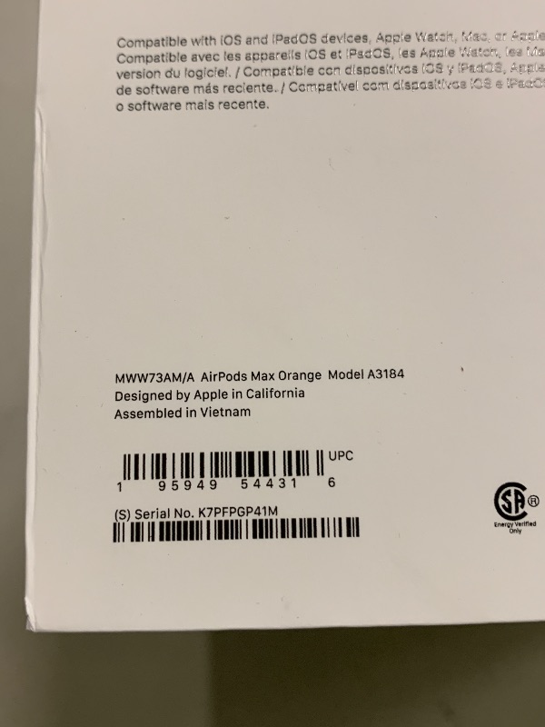 Photo 1 of Apple AirPods Max Wireless Over-Ear Headphones, Pro-Level Active Noise Cancellation, Transparency Mode, Personalized Spatial Audio, USB-C Charging, Bluetooth Headphones for iPhone - Orange