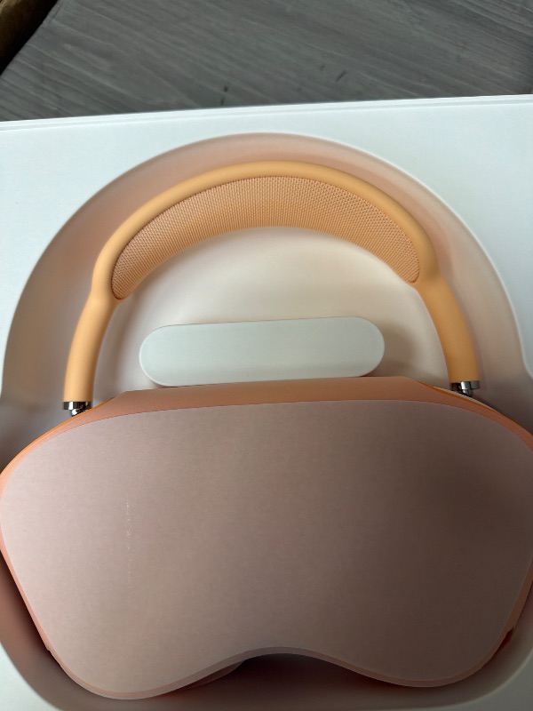 Photo 4 of Apple AirPods Max Wireless Over-Ear Headphones, Pro-Level Active Noise Cancellation, Transparency Mode, Personalized Spatial Audio, USB-C Charging, Bluetooth Headphones for iPhone - Orange