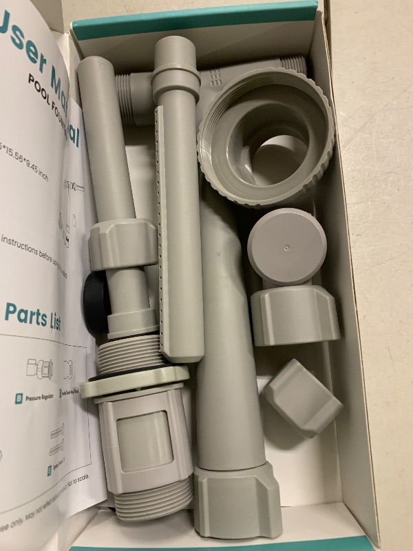 Photo 1 of [Patent Pending] 2025 Upgrade Pool Fountain - Dual Spray Water Fountains for Above Ground/Inground Pools, 2-in-1 Adjustable Waterfall Pool Sprinkler Fountain