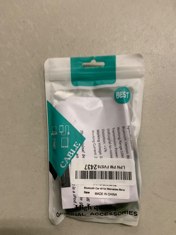 Photo 1 of Drimfly Bluetooth Car kit for Mercedes-Benz,Media Interface AUX Wireless Adator,Compatible with iPhone Android Smartphones,Works with Mercedes Equipped with MMI Rectangular Socket ONLY