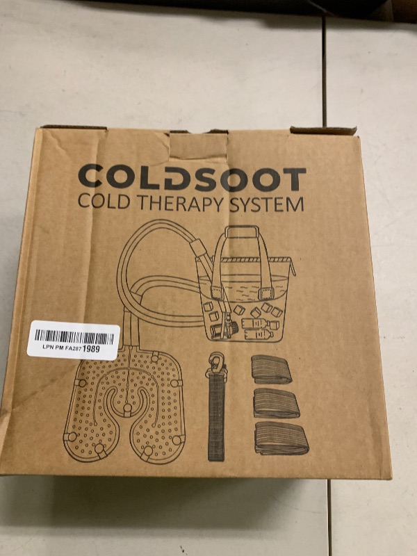 Photo 1 of COLDSOOT Cold Therapy Machine w/Timer, Compact and Portable Ice Machine for Knee After Surgery, Knee Replacement Recovery System, Cryotherapy Pain Relief w/Compression Pad for Shoulder, Hip and Ankle