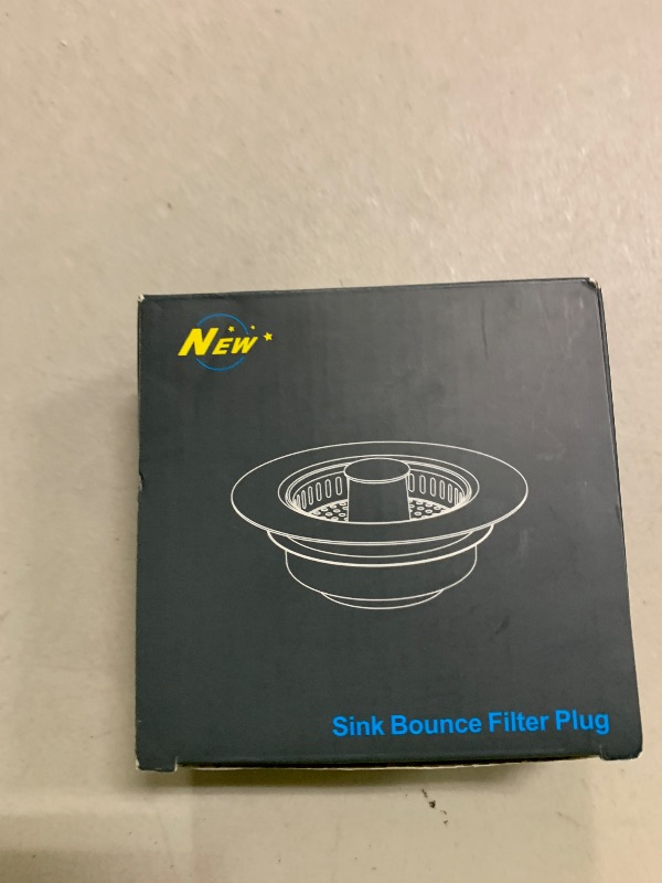 Photo 1 of 3-in-1 Kitchen Sink Drain Strainer Stopper, Upgraded Stainless Steel Sink Plug with Anti-Clog Filter Basket, Fits Standard 3-1/2 Inch Drain Hole, Pop Up Garbage Disposal Cover Food Catcher