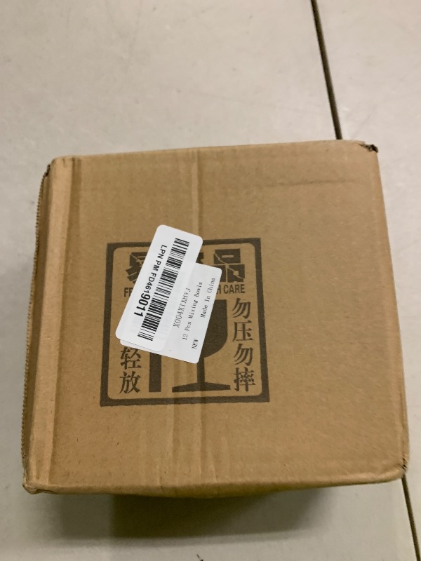 Photo 1 of 12 Pcs 304 Stainless Steel Mixing Bowls with Graduations, Metal Serving Salad Bowls, Reusable Baking Food Storage Containers for Baking, Cooking, Making Salads, Soups, Ice Cream, Noodles, cereal