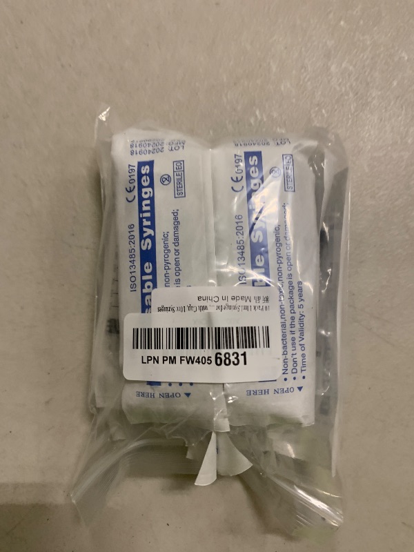 Photo 1 of 10 Pack 10ml Syringe for Liquid, Oral, Scientific Labs, Measurement, Dispensing, with Cap, 10cc Syringes