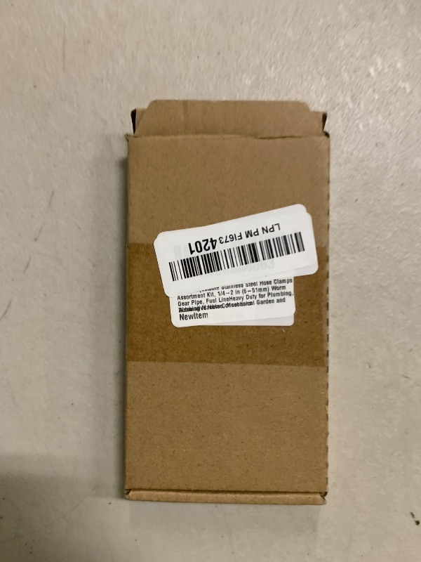 Photo 1 of 20Pcs Adjustable Stainless Steel Hose Clamps Assortment Kit, 1/4-2 in (6-51mm) Worm Gear Pipe, Fuel LineHeavy Duty for Plumbing, Washing Machine, Mechanical?Garden and Automotive Hose Connections