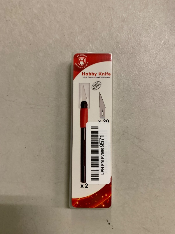 Photo 1 of 2 PCS Precision Craft Knife with 30PCS Exacto Knife Blades #2, HEADLEY TOOLS Hobby Knife Kit for Art, Scrapbooking, Stencil, Red