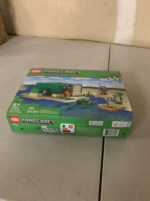 Photo 1 of LEGO Minecraft The Turtle Beach House Construction Toy, Minecraft House Building Set with Turtle Figures, Accessories, and Characters from The Game, Gift for 8 Year Old Gamers, Boys and Girls, 21254