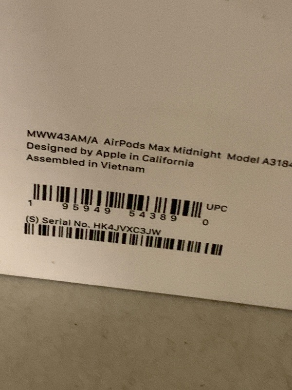 Photo 1 of Apple AirPods Max Wireless Over-Ear Headphones, Pro-Level Active Noise Cancellation, Transparency Mode, Personalized Spatial Audio, USB-C Charging, Bluetooth Headphones for iPhone - Midnight