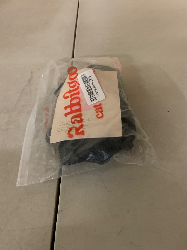 Photo 1 of **NO LEASH** rabbitgoo Cat Harness for Walking, Escape Proof Soft Adjustable Vest Harnesses for Cats, Easy Control Breathable Reflective Strips Jacket, Black, M