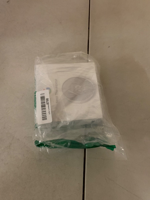 Photo 1 of Google Nest Thermostat - Smart Thermostat for Home - Programmable Wifi Thermostat - Snow