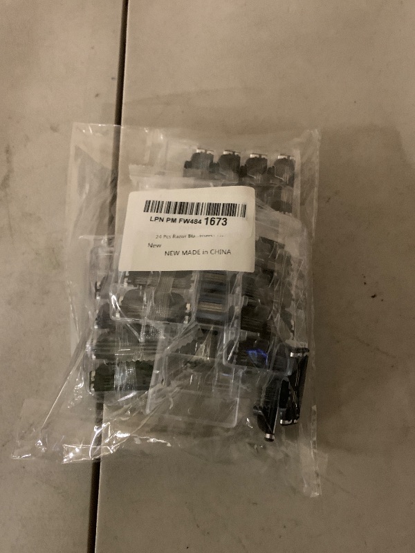 Photo 1 of 24 Pcs Razor Blade Refills for Men,Compatible with Ma-ch 3 Razor Blades Refill Disposable Blade Manual Beard Trimmer Safety Replacement Shaver Heads Set