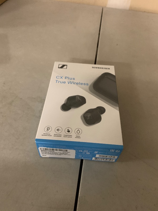 Photo 1 of Sennheiser Consumer Audio CX Plus True Wireless Earbuds - Bluetooth In-Ear Headphones for Music and Calls with Active Noise Cancellation, Customizable Touch Controls, IPX4 and 24-hour Battery Life